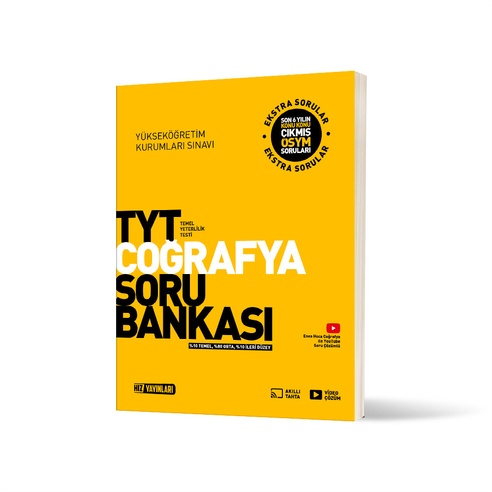 Hız Yayınları YKS TYT Coğrafya Soru Bankası - Hız Yayınları kitap kapağı