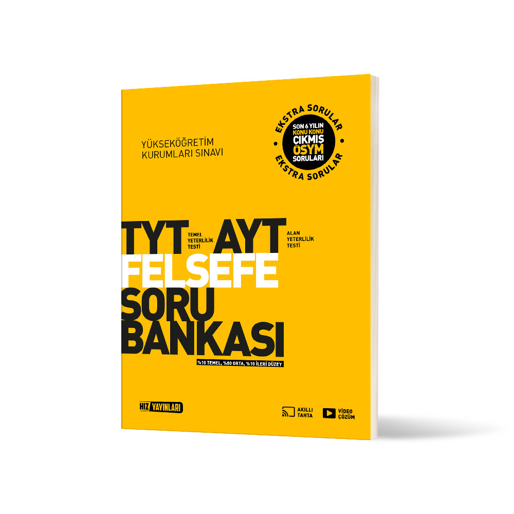 Hız Yayınları TYT AYT Felsefe Soru Bankası - Hız Yayınları kitap kapağı