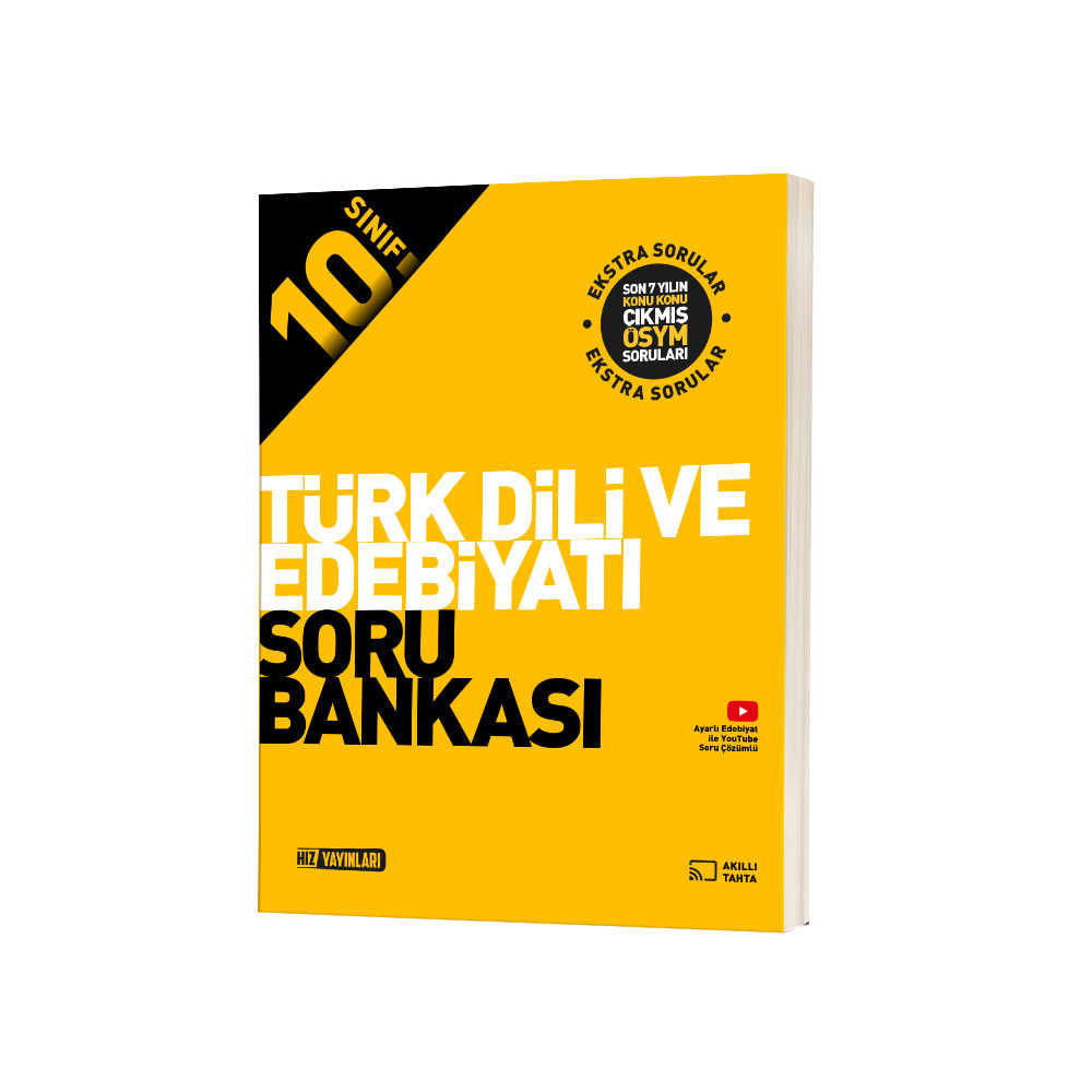 Hız Yayınları 10. Sınıf Türk Dili ve Edebiyatı Soru Bankası Çözümlü - Hız Yayınları kitap kapağı