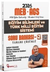 YENİ AGS - Hoca Kafası 2026 MEB-AGS Eğitim Bilimleri ve Türk Milli Eğitim Sistemi Soru Bankası-2 Çözümlü - Ömer Ekici Hoca Kafası Yayınları