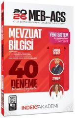 YENİ AGS - İndeks Akademi 2026 MEB-AGS Mevzuat Bilgisi 40 Deneme Çözümlü - Emrah Vahap Özkaraca, Zeynep Salman İçli İndeks Akademi Yayıncılık