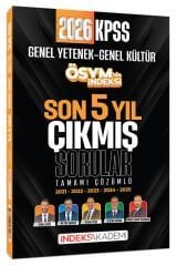 İndeks Akademi 2026 KPSS Genel Yetenek Genel Kültür ÖSYM nin İndeksi Çıkmış Sorular Son 5 Yıl Çözümlü İndeks Akademi Yayıncılık
