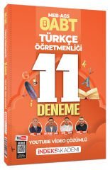 İndeks Akademi 2026 ÖABT MEB-AGS Türkçe Öğretmenliği 11 Deneme Youtube Video Çözümlü - Enes Kaan Şahin İndeks Akademi Yayıncılık