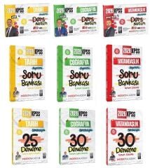 İndeks Akademi 2026 KPSS Tarih + Coğrafya + Vatandaşlık Video Ders Notları + Soru Bankası + 85 Deneme 9 lu Set İndeks Akademi Yayıncılık