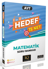 IQ Yayınları YKS AYT Matematik Hedef 15 Net Soru Bankası IQ Yayınları