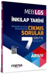 SÜPER FİYAT - Marka 2025 8. Sınıf LGS TC İnkılap Tarihi ve Atatürkçülük Çıkmış Sorular Son 7 Yıl Tıpkı Basım Çözümlü Arşiv Serisi Marka Yayınları