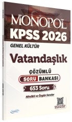 Monopol 2026 KPSS Vatandaşlık Soru Bankası Çözümlü Monopol Yayınları