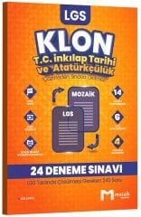 Mozaik 8. Sınıf LGS TC İnkılap Tarihi ve Atatürkçülük Klon 24 Deneme Çözümlü Mozaik Yayınları