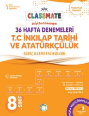 Okyanus 8. Sınıf TC İnkılap Tarihi ve Atatürkçülük Classmate 36 Hafta Denemeleri Çözümlü Okyanus Yayınları