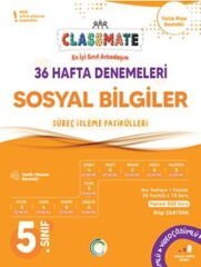 Okyanus 5. Sınıf Sosyal Bilgiler Classmate 36 Hafta Denemeleri Çözümlü Okyanus Yayınları
