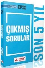 Paraf Akademi 2026 KPSS Ön Lisans Lise Ortaöğretim Çıkmış Sorular Son 5 Yıl Çözümlü Paraf Akademi Yayınları