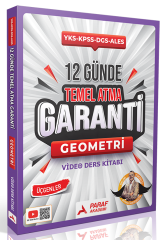 Paraf Akademi YKS KPSS DGS ALES Bıyıklı Matematik Geometri 12 Günde Temel Atma Garanti Video Ders Kitabı - Selim Yüksel Paraf Akademi Yayınları