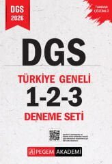 Pegem 2026 DGS Türkiye Geneli 3 Deneme Çözümlü (1-2-3) Pegem Akademi Yayınları