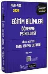 YENİ AGS - Pegem 2026 MEB-AGS Eğitim Bilimleri Öğrenme Psikolojisi Ders İzleme Defteri Pegem Akademi Yayınları