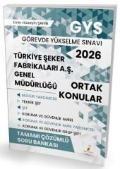 Pelikan 2026 GYS Türkiye Şeker Fabrikaları Genel Müdürlüğü Ortak Konular Soru Bankası Çözümlü Görevde Yükselme - Emin Hüseyin Şahin Pelikan Yayınevi