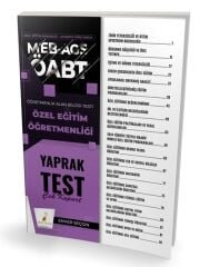 Pelikan ÖABT MEB-AGS Özel Eğitim Öğretmenliği Yaprak Test - Enver Seçgin Pelikan Yayınları