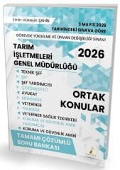 Pelikan 2026 GYS ÜDS Tarım İşletmeleri Genel Müdürlüğü Ortak Konular Soru Bankası Çözümlü Görevde Yükselme Ünvan Değişikliği - Emin Hüseyin Şahin Pelikan Yayınevi