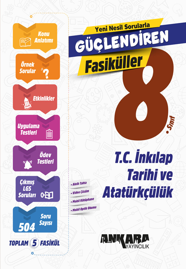 Ankara Yayıncılık 8. Sınıf Güçlendiren T.C. İnkılap Tarihi ve Atatürkçülük Fasiküller - Ankara Yayıncılık kitap kapağı