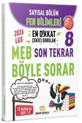 Sinan Kuzucu 2026 8. Sınıf LGS Fen Bilimleri Sayısal Son Tekrar Soru Bankası Çözümlü Sinan Kuzucu Yayınları