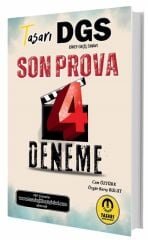 Tasarı DGS Son Prova 4 Deneme Çözümlü Tasarı Yayınları