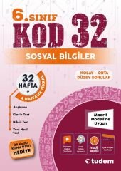 Tudem 6. Sınıf Sosyal Bilgiler Kod 32 Tekrar Testleri Tudem Yayınları