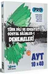 Yayın Denizi Pro YKS AYT Türk Dili ve Edebiyatı Sosyal Bilimler-1 10x40 Deneme Video Çözümlü Yayın Denizi Pro Yayınları