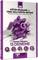 YENİ AGS - Yediiklim 2026 MEB-AGS Eğitim Bilimleri ve Türk Milli Eğitim Sistemi 13 Deneme Çözümlü Ahenk Serisi - Can Koni, Bülent Tanık Yediiklim Yayınları