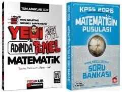 Yediiklim + CBA 2026 KPSS 7 Yedi Adımda Temel Matematik Konu Anlatımlı Soru Bankası 2 li Set - Mehmet Bilge Yıldız Yediiklim + CBA Yayınları