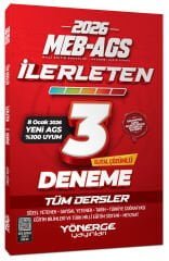 YENİ AGS - Yönerge 2026 MEB-AGS Tüm Dersler İlerleten 3 Deneme Çözümlü Yönerge Yayınları
