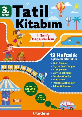 Tudem Yayınları 3.Sınıf (3den 4e)Geçenler İçin %100Yeni Müfredat Tüm Dersler 3.Sınıf Yaz Tatil Kitabı