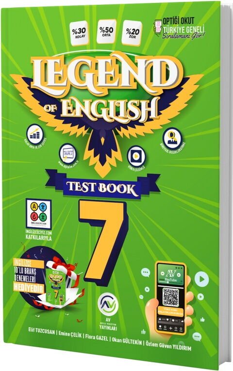 AV 7.SINIF LEGEND OF ENGLİSH SERİ TESTBOOK - 2026