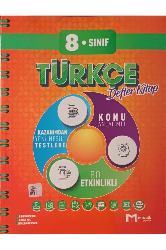 8.SINIF MOZAİK FASİKÜL DEFTER TÜRKÇE - 2026