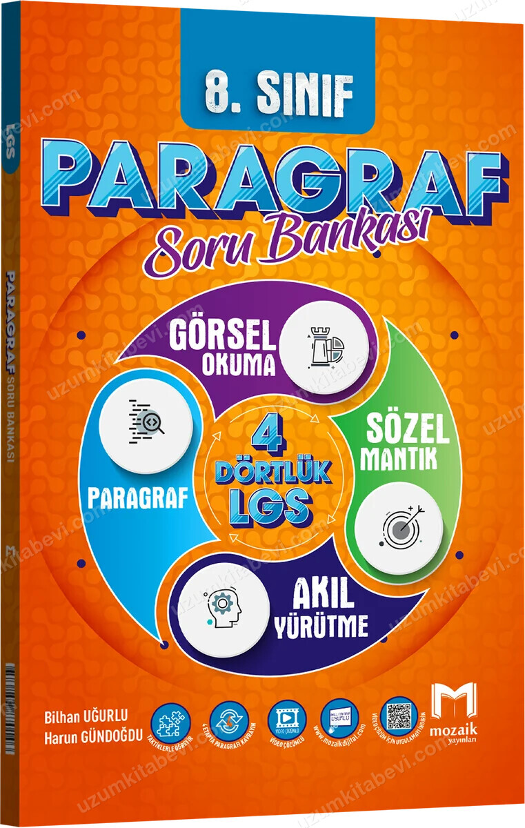 Mozaik Yayınları 2027 8. Sınıf LGS Paragraf Yeni Müfredat Bağlam Temelli Soru Bankası - Mozaik Yayınları kitap kapağı