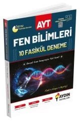 Aydın YKS AYT Fen Bilimleri Fasikül 10 Deneme Çözümlü Aydın Yayınları