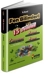 Aydın 8. Sınıf LGS Fen Bilimleri 15 Deneme Video Çözümlü Aydın Yayınları