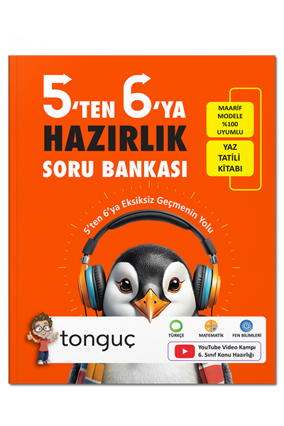 Tonguç Yayınları 5.Sınıf (5 Den 6ya) Geçenler İçin %100 Yeni Müfredat Yaz Tatil Hazırlık Tüm Dersler Soru Bankası