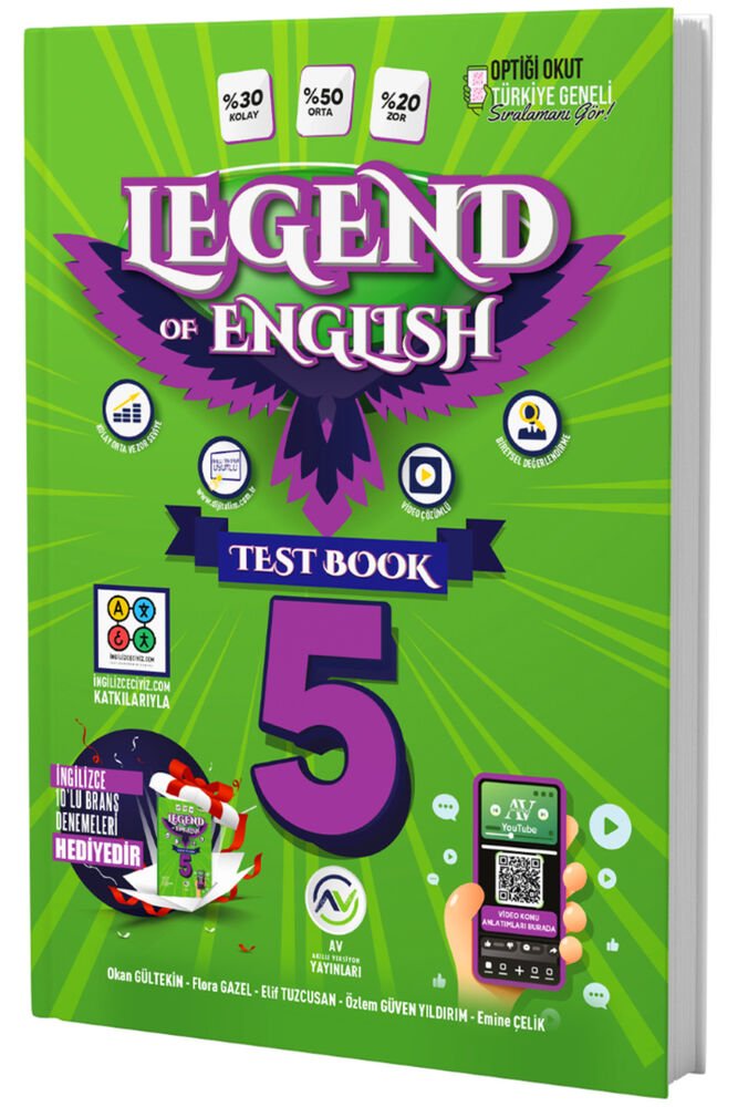 AV 5.SINIF LEGEND OF ENGLİSH PRATİCE BOOK - 2026
