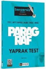 Benzersiz Akademi TYT AYT KPSS ALES DGS MSÜ Paragraf Yaprak Test Çözümlü Kral Serisi - Engin Genç Benzersiz Akademi Yayınları