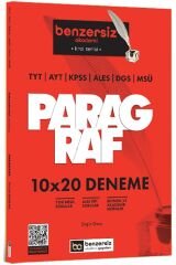 Benzersiz Akademi TYT AYT KPSS ALES DGS MSÜ Paragraf 10x20 Deneme Çözümlü Kral Serisi - Engin Genç Benzersiz Akademi Yayınları