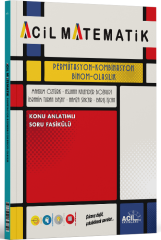 Acil YKS Acil Matematik Permütasyon Kombinasyon Binom Olasılık Acil Yayınları