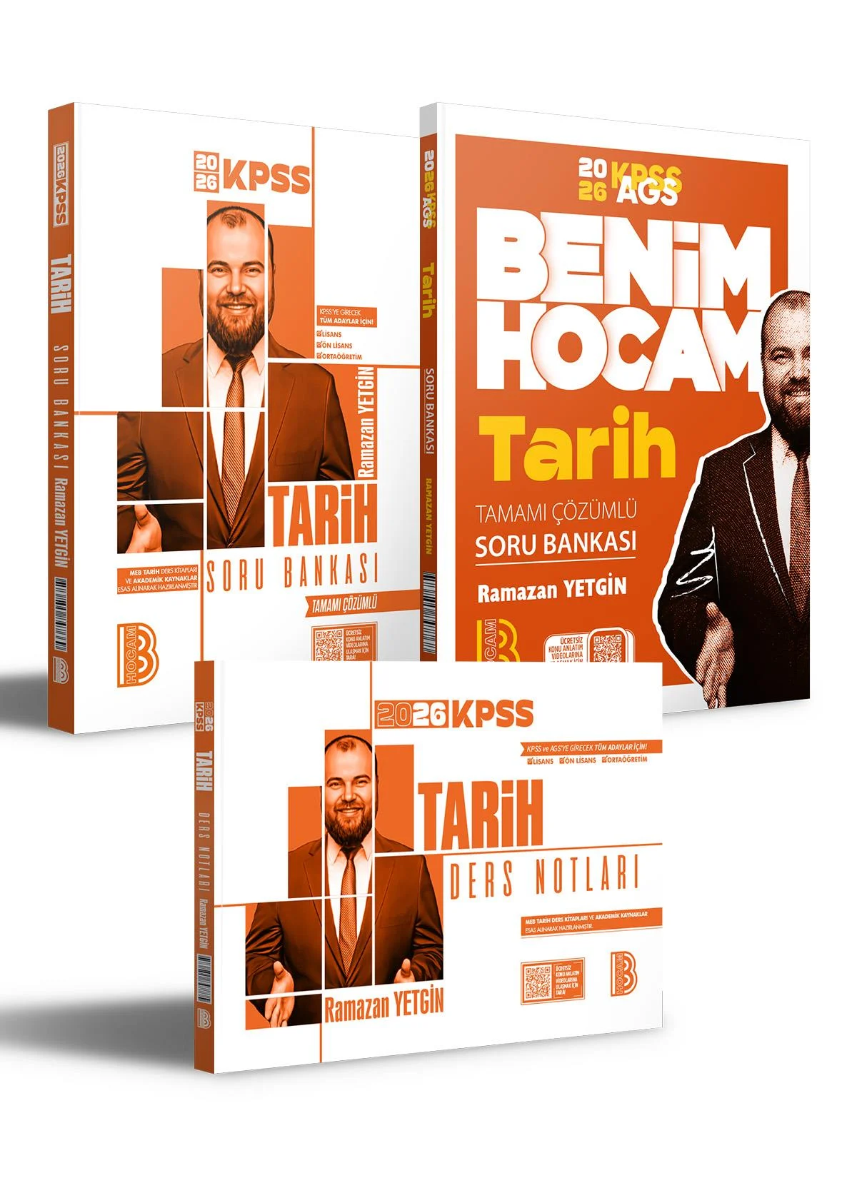 2026 KPSS AGS Tarih Soru Bankası ve KPSS Tarih Ders Notları Seti (RAMAZAN YETGİN)