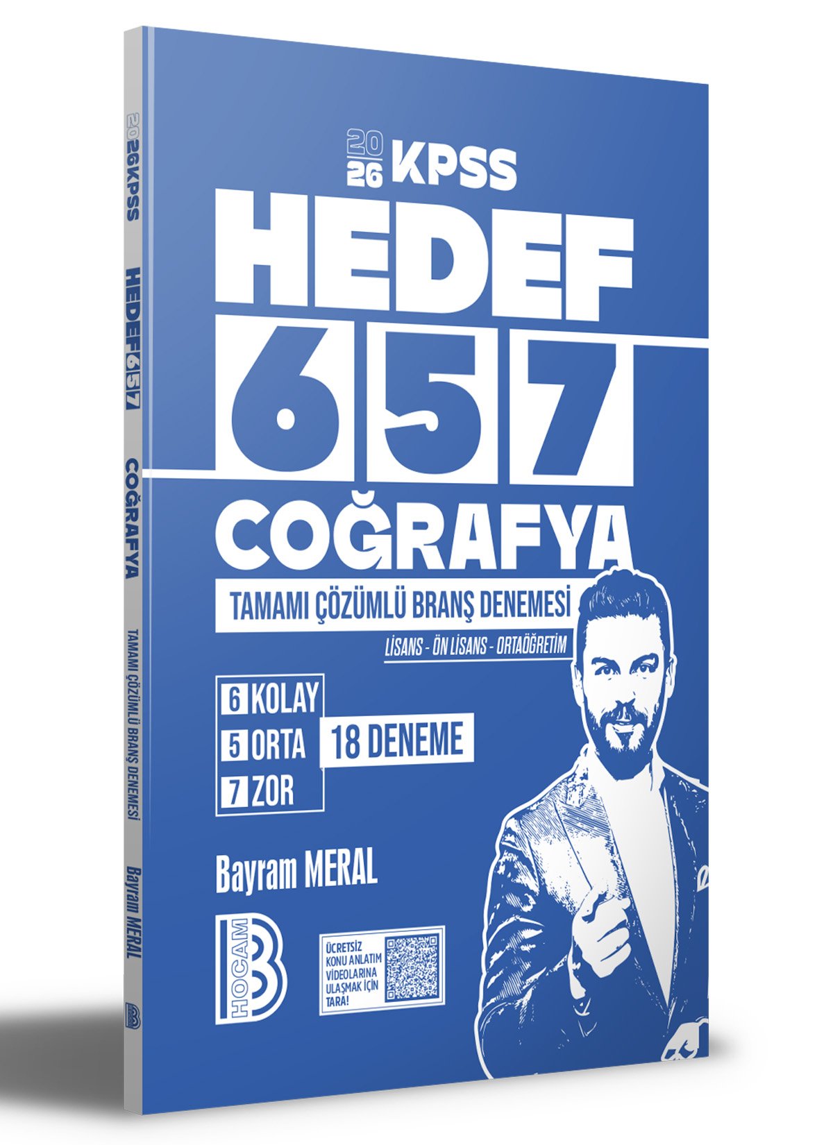 2026 KPSS HEDEF 657 Coğrafya Tamamı Çözümlü Branş Deneme(Bayram MERAL)