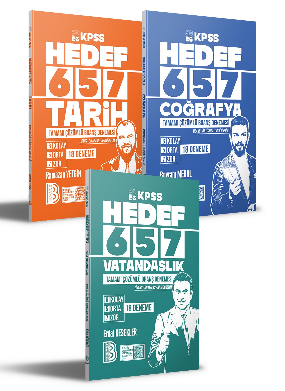 2026 KPSS HEDEF 657 Tarih, Coğrafya ve Vatandaşlık Tamamı Çözümlü Branş Deneme(BM-EK-RY)