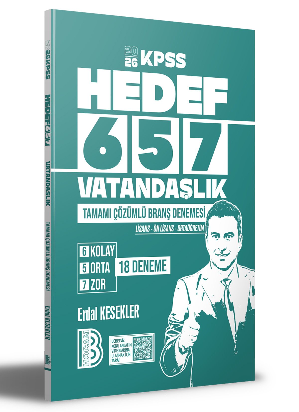 2026 KPSS HEDEF 657 Vatandaşlık Tamamı Çözümlü Branş Denemesi(ERDAL KESEKLER)