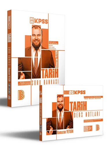 2026 KPSS Tarih Ders Notları ve Soru Bankası Seti(RAMAZAN YETGİN)