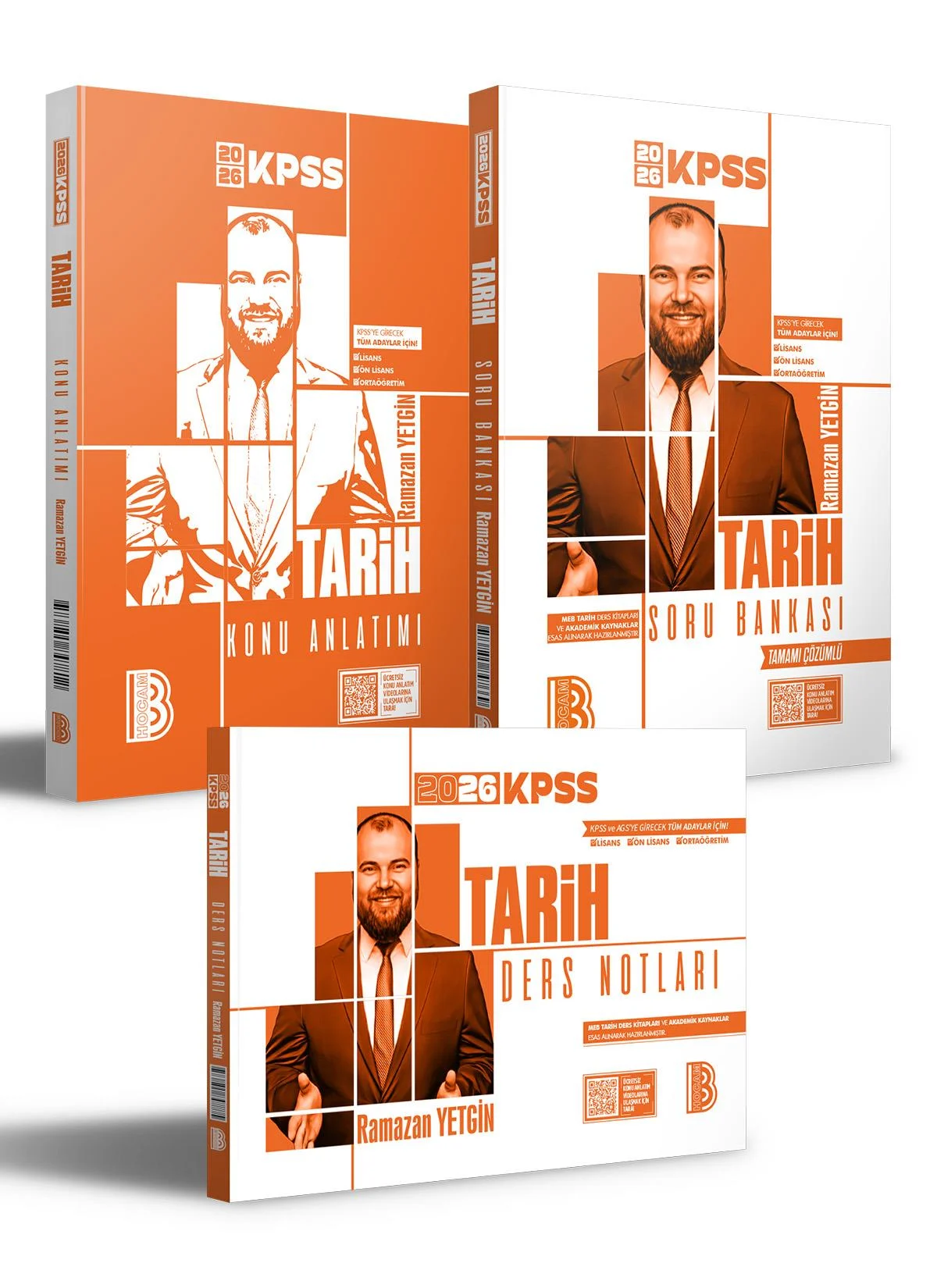 2026 KPSS Tarih Konu - Soru Bankası ve Ders Notları Seti(RAMAZAN YETGİN)