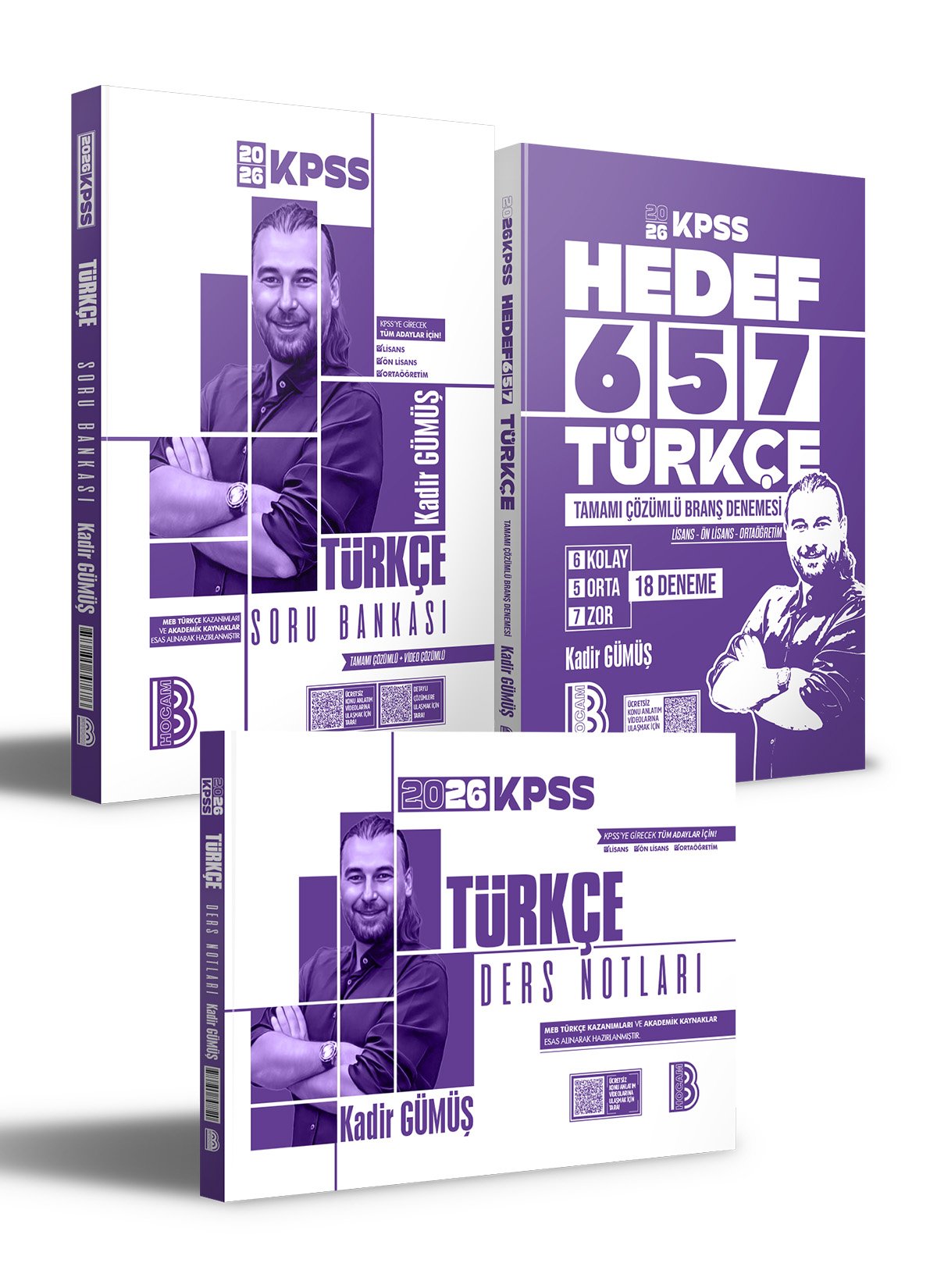 2026 KPSS Türkçe Ders Notları - Soru Bankası ve Deneme Seti(Kadir Gümüş)