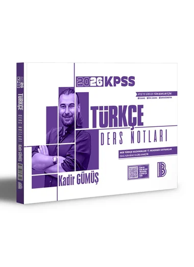 2026 KPSS Türkçe Ders Notları(Kadir Gümüş)