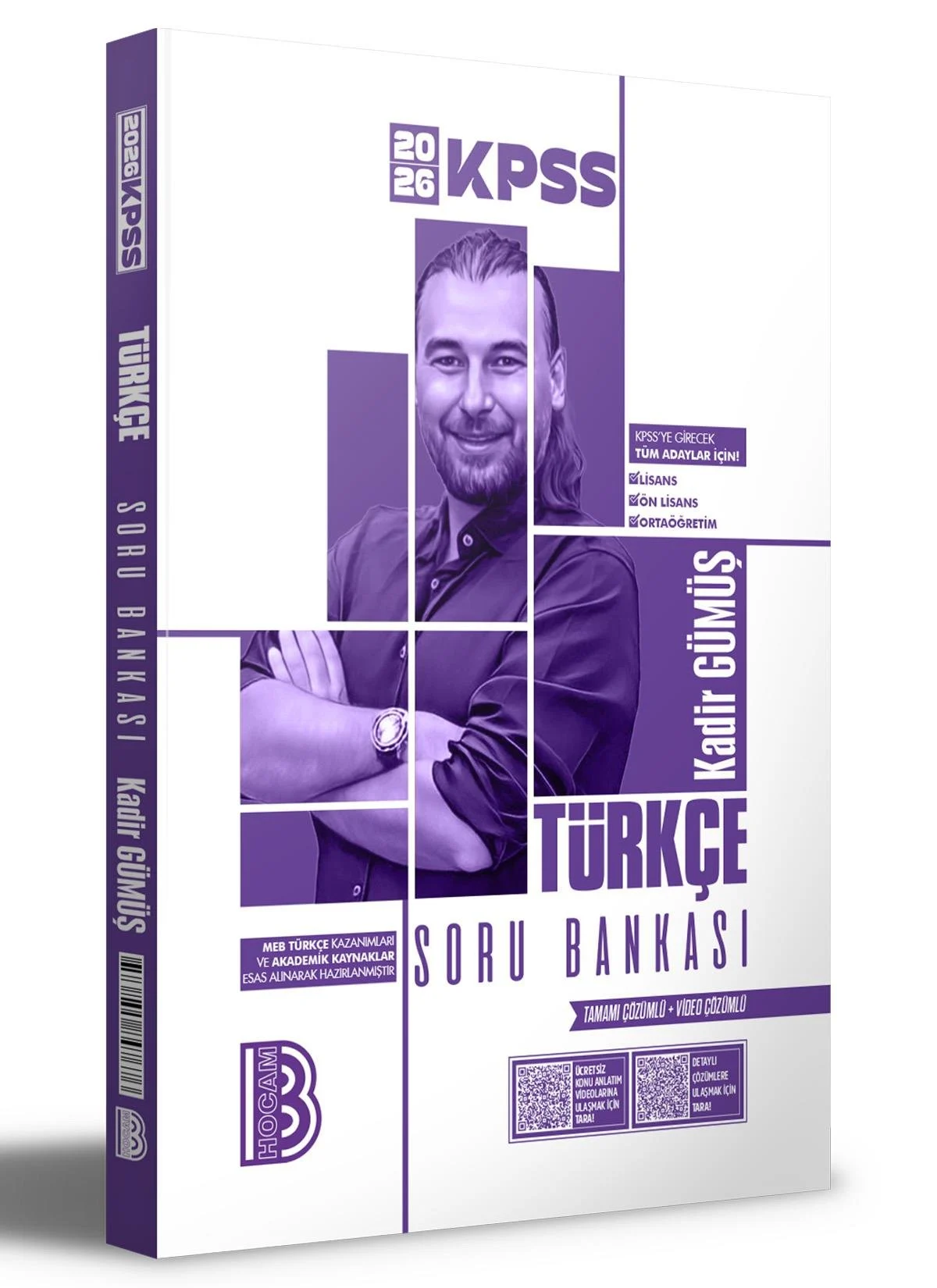 2026 KPSS Türkçe Tamamı Video Çözümlü Soru Bankası(Kadir Gümüş)