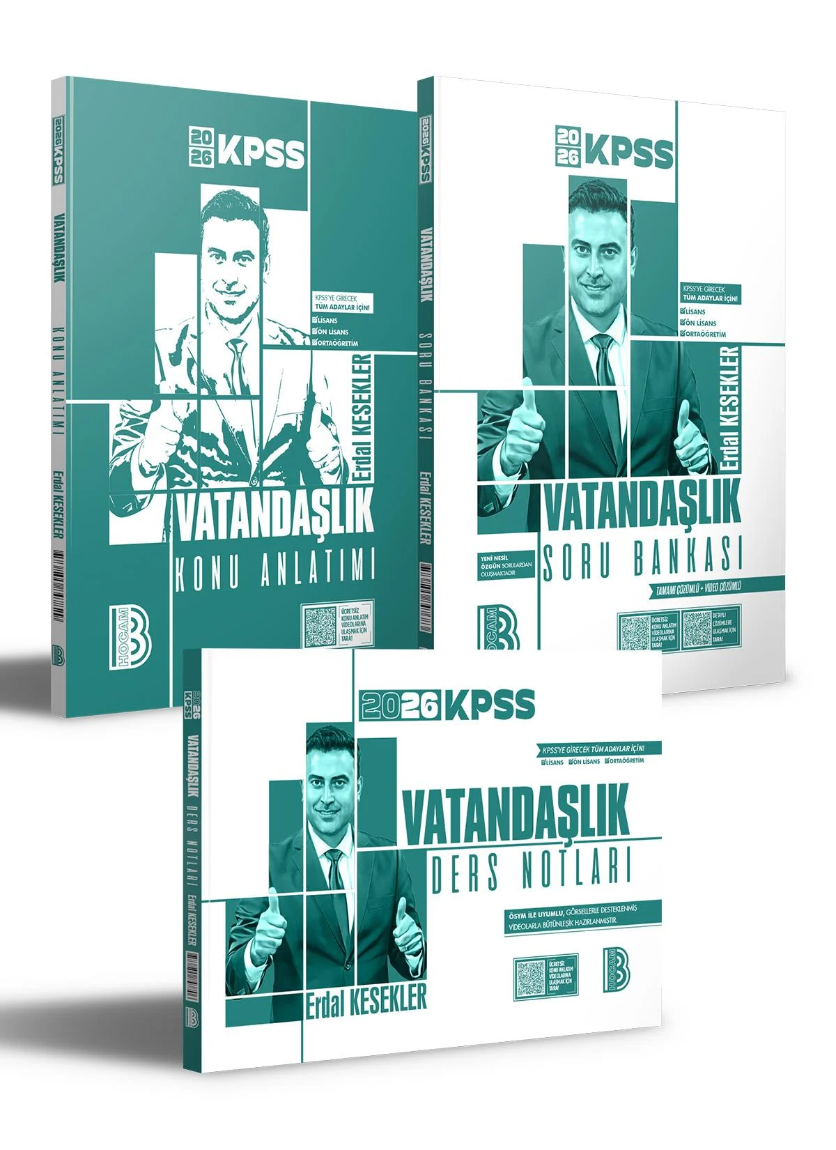 2026 KPSS Vatandaşlık Konu Anlatımı - Soru Bankası ve Ders Notları Seti(Erdal Kesekler)
